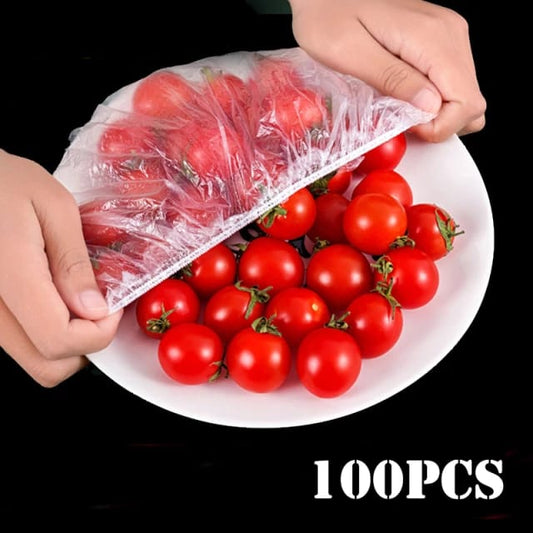 100Pcs Reusable Elastic Food Covers